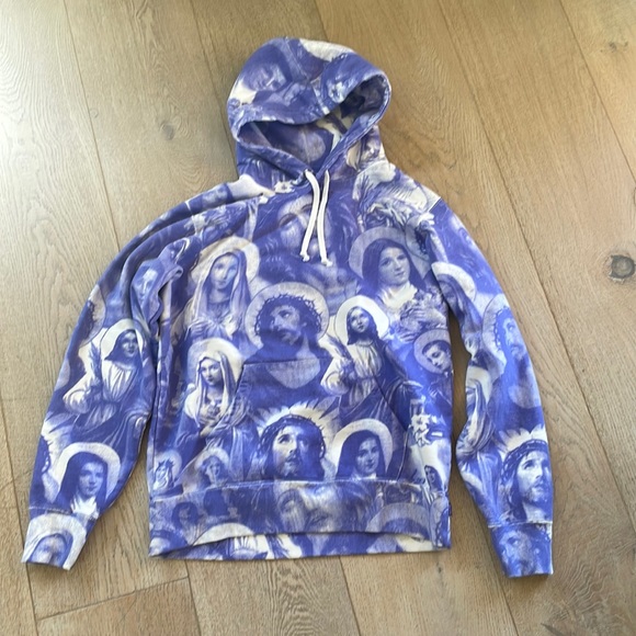 NEW WITH TAG SUPREME Sus and Mary Hooded purple Sweatshirt. Purchased in NYC - Picture 1 of 7